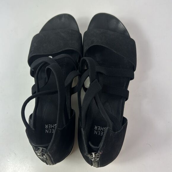 Eileen Fisher Skill Tumbled Nubuck Womens Sandal - Picture 10 of 13